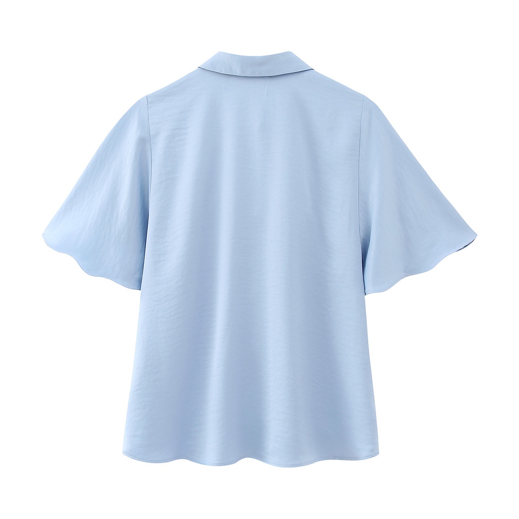 ใหม่-เสื้อเชิ้ตแขนสั้น-ผ้าซาติน-ผ้าไหม-สไตล์ยุโรป-และอเมริกา