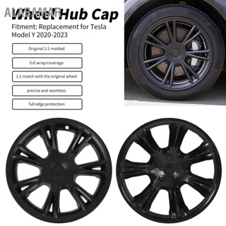 ALABAMAR 4PCS Car Hub Caps กันน้ำล้อฝาครอบ Hubcaps อุปกรณ์เสริมภายนอกสำหรับ Tesla รุ่น Y 2020 ถึง 2023