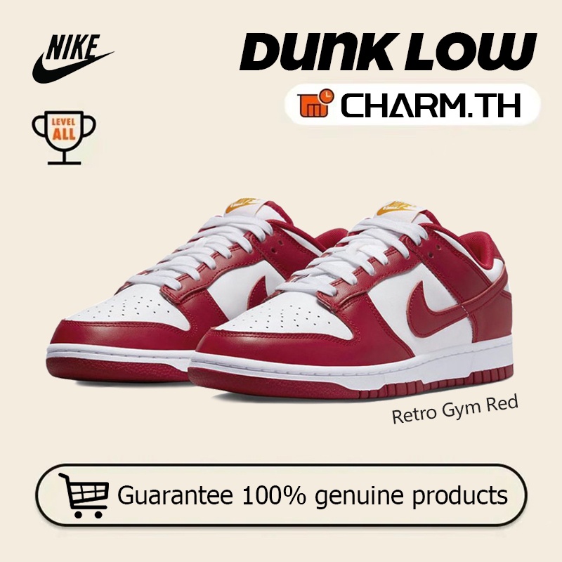 รองเท้า-nike-dunk-low-nike-dunk-low-dd1391-602-retro-gym-red-รองเท้าผ้าใบ