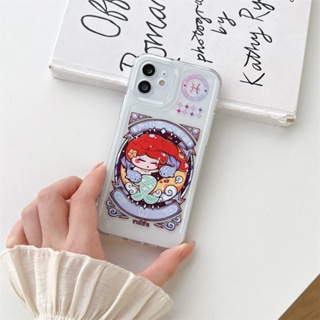 For iPhone 14 TPU กรณี case เคสโทรศัพท์ ปกหลัง เคสโทรศัพท์มือถือ แบบนิ่ม สําหรับ iPhone（36 รูปแบบ）ลายน่ารักconstellation