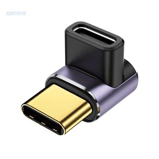 【3C】อะแดปเตอร์ Usb C ตัวผู้ เป็นตัวเมีย มุมขวา 90° อะแดปเตอร์ PD 100W 40Gbps 8K Type C