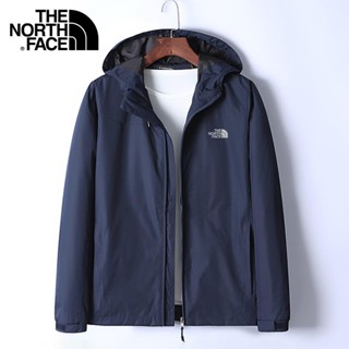 The North Face เสื้อแจ็กเก็ตกันลม มีฮู้ด แบบนิ่ม กันน้ํา กันลม 5XL 120 กก. สําหรับผู้ชาย