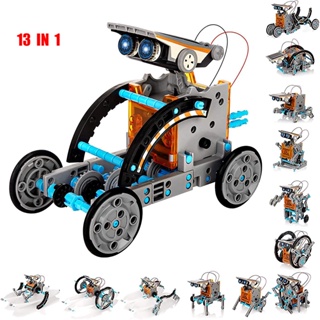 13 ใน 1 DIY หุ่นยนต์พลังงานแสงอาทิตย์ของเล่นชุดรถ,ของขวัญของเล่นเพื่อการศึกษาวิทยาศาสตร์สำหรับเด็กสำหรับเด็กอายุ 6 ปีขึ้นไป