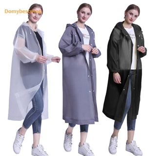 [Domybestshop.th] เสื้อกันฝน มีฮู้ด กันน้ํา เหมาะกับใส่ตกปลา ตั้งแคมป์กลางแจ้ง สําหรับผู้ชาย และผู้หญิง