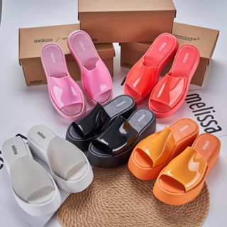 พร้อมส่ง Melissa รองเท้าแตะ พื้นหนา เหมาะกับเดินชายหาด แฟชั่นสําหรับผู้หญิง 2023