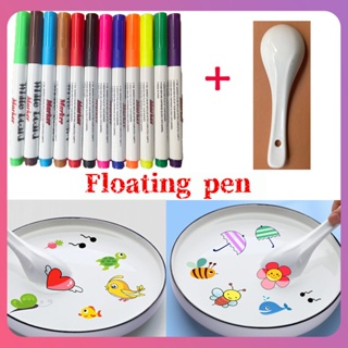 Creative Magical Water Painting Pen Colorful Mark New Floating Pen Markers Floating Ink Pen DIY Drawing Doodle Water Pens Children Toys Party Gifts [COD]