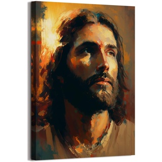 ภาพวาดผ้าใบ รูปพระเยซูคริสเตียน สไตล์โมเดิร์น สําหรับตกแต่งผนังห้องนอน ห้องนั่งเล่น ห้องน้ํา