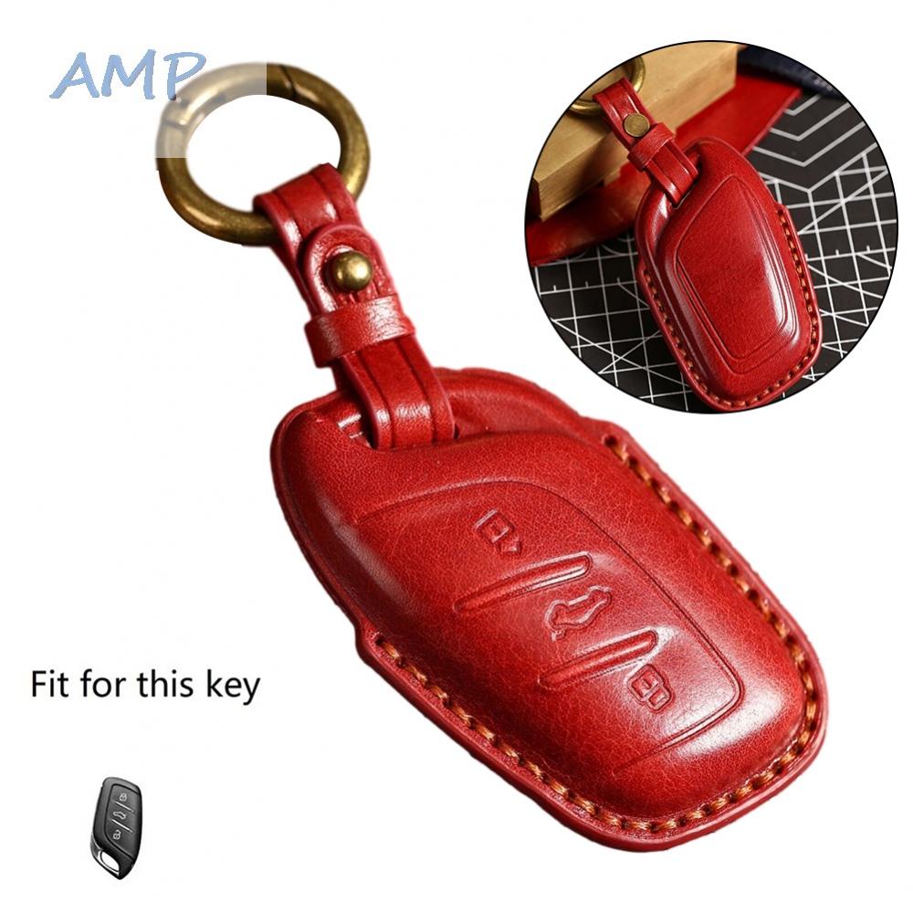 new-8-leather-car-remote-key-fob-cover-case-for-mg-zs-ev-2022-hs-mg3-mg5-mg6-mg7-red