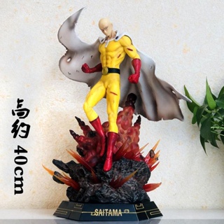 [New product in stock] LK one punch Superman gk teacher Qiyu glowing super large statue model decoration gift hand-held ZRNL