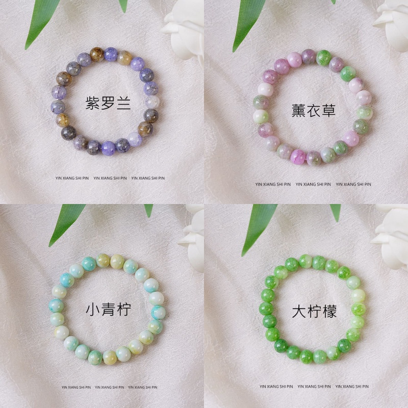 สร้อยข้อมือ-ประดับลูกปัดคริสตัล-แบบนิ่ม-แต่งไล่โทนสี-สีชมพู-สีม่วง-สําหรับผู้หญิง-และนักเรียน