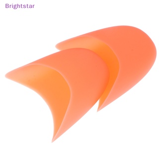 Brightstar 2 ชิ้น มืออาชีพ ซิลิโคนเจล แผ่นป้องกันนิ้วเท้า สําหรับรองเท้าบัลเล่ต์ เต้นรํา ชี้ ใหม่