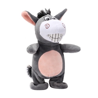 ของเล่นตุ๊กตาลา ลา เดินเล่น ร้องเพลง เรียนรู้ลิ้น รีโมตคอนโทรล รุ่น Little Donkey Tik Tok Learn Talking Donkey Toy GJIW