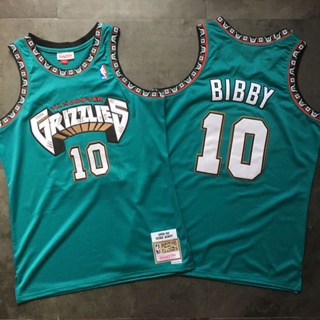 เสื้อกีฬาบาสเก็ตบอล ปักลาย NBA Mitchell & Ness Memphis Grizzly Mike Bibby Jersey AU อเนกประสงค์ 633731
