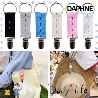 Daphne คลิปหนีบหมวก ป้องกันการสูญหาย ยืดหยุ่น บนกระเป๋า คลิปเป็ด อเนกประสงค์