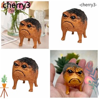 Cherry3 รูปปั้นเรซิ่น รูปกบแอฟริกัน แฮนด์เมด สําหรับตกแต่งบ้าน ออฟฟิศ ห้องนอน