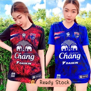 เสื้อกีฬาแขนสั้น ลายทีมชาติไทย Jersey Chang [สั่งตรงจากไทย] สินค้าขายดี