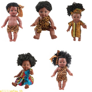 Live ตุ๊กตาแอฟริกัน เสมือนจริง ขนาด 14 นิ้ว สีดํา สําหรับปาร์ตี้วันเกิด คริสต์มาส เด็ก