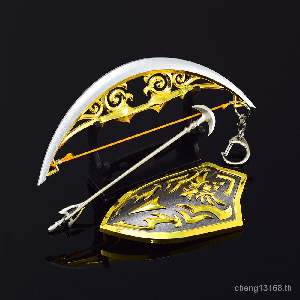 s1-สินค้าขายดี-โมเดลฟิกเกอร์-the-legend-of-zelda-kingdom-tears-sky-sword-near-guard-royal-shield-weapon-สําหรับตกแต่ง