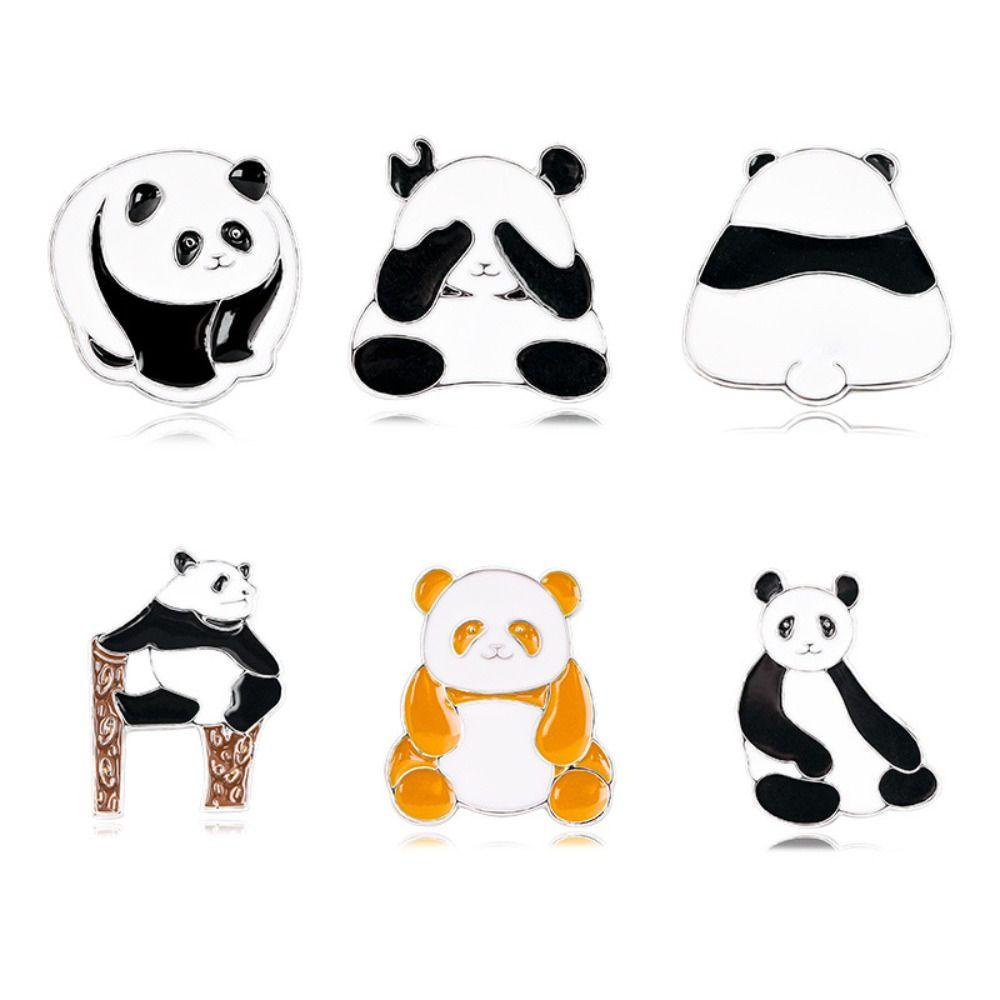 ahour-เข็มกลัด-รูปการ์ตูนแพนด้า-สัตว์-เครื่องประดับ-เสื้อผ้า