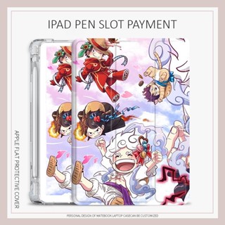 เคส ลายการ์ตูนลูฟี่ One Piece สําหรับ ipad air4 5 mini4 5 6 ipad 10.9 gen10 2022 pro11 ipad 10.2 gen7 8 9 gen5 6 air1 2