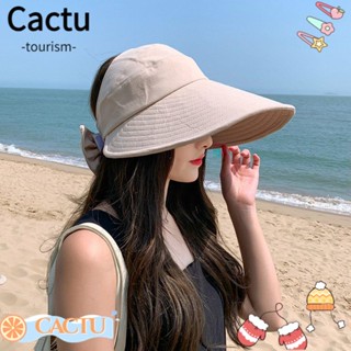 Cactu หมวกบังแดดเปล่า ขนาดใหญ่ สไตล์ชาวประมง สําหรับผู้หญิง