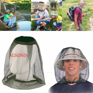 Alisond1 หมวกตาข่าย ป้องกันแมลง ผึ้ง กลางแจ้ง เดินทาง ตั้งแคมป์ อุปกรณ์แมลง ป้องกันใบหน้า