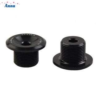 【Anna】Crank Screw 23.8mm Nut Black Durable High Quality For Electric Bicycle