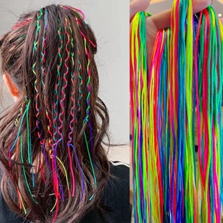 [first single straight down] Dirty braid color rope braided hair rope adult dirty braid head rope childrens colorful rope headgear