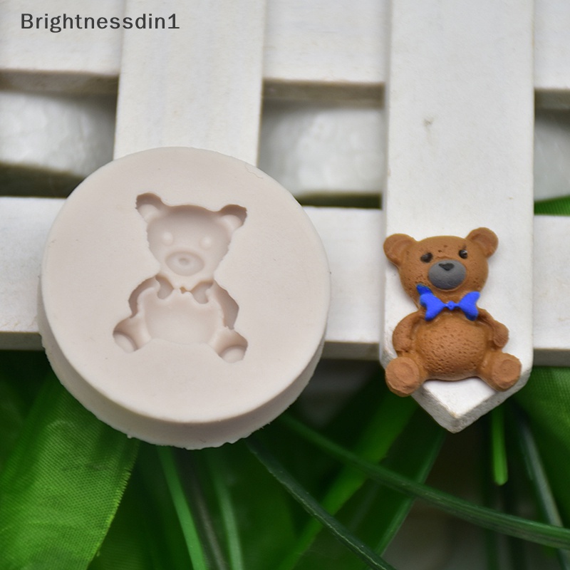 brightnessdin1-แม่พิมพ์ซิลิโคน-รูปหมี-สําหรับทําช็อคโกแลต-ฟองดองท์-ตกแต่งเค้ก-1-ชิ้น
