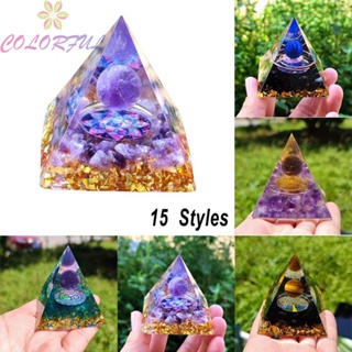 【COLORFUL】Balance Your Chakras and Uplift Your Mood with Crystal Healing Pyramid