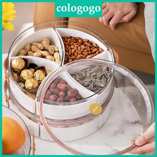 Colo ถาดเสิร์ฟอาหาร อเนกประสงค์ 5 ช่อง พร้อมที่จับ แบบพกพา สําหรับบ้าน
