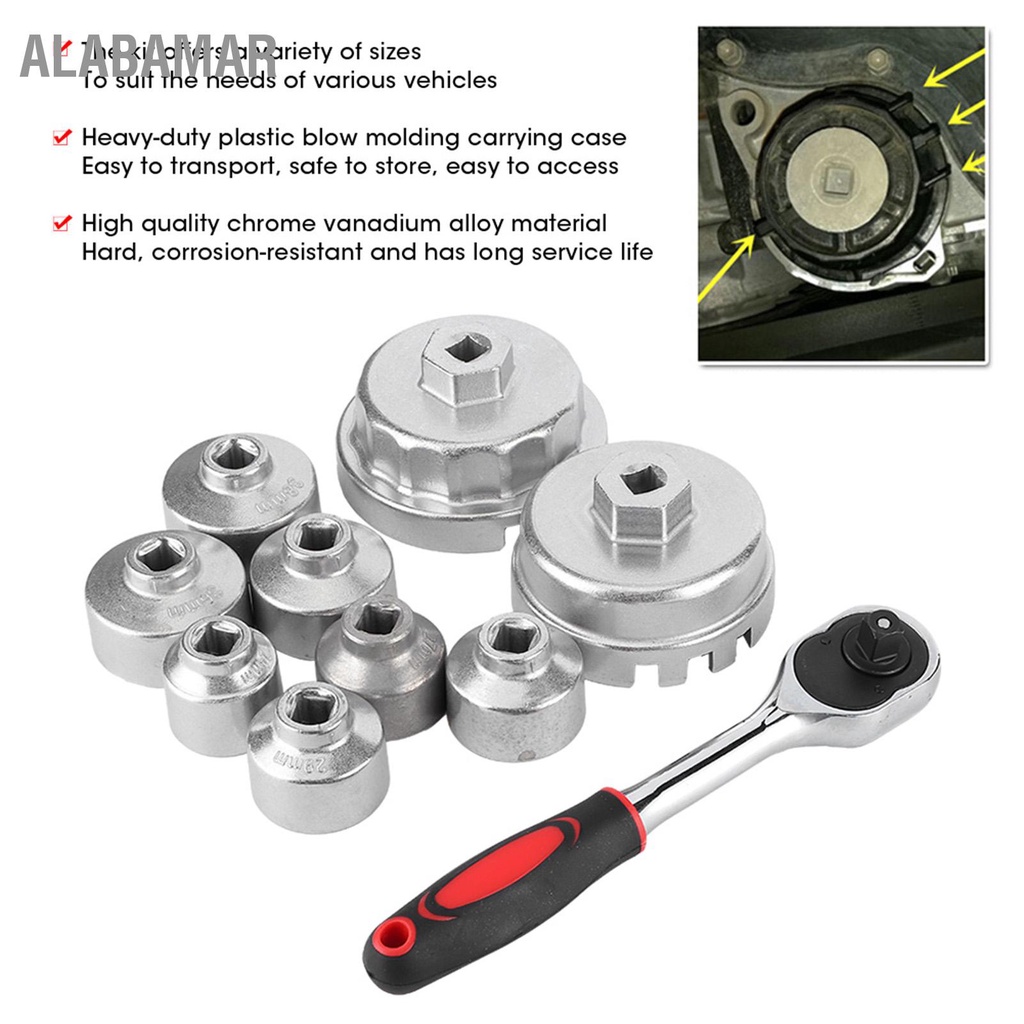 alabamar-10ชิ้น-เซ็ตuniversal-oil-filter-wrench-cap-socket-remover