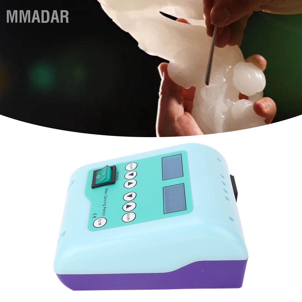 mmadar-ปากกาคู่ไฟฟ้าแกะสลักขี้ผึ้งจอแสดงผล-led-การนำความร้อนที่แข็งแกร่งชุดแกะสลักขี้ผึ้งสำหรับอุปกรณ์เครื่องประดับ