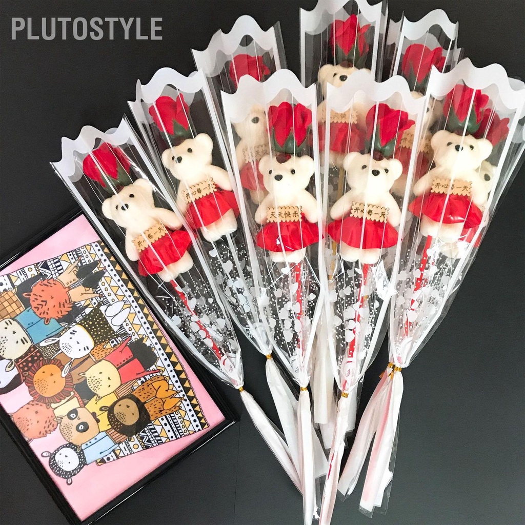 plutostyle-10-pcs-bear-bouquet-exquisite-unique-beautiful-colorfast-cute-style-for-gift