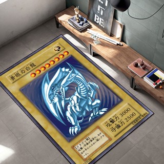 พรมปูพื้น ลายเกม King Card Dead Susheng คุณภาพดี สีขาว สีฟ้า สไตล์ญี่ปุ่น สําหรับตกแต่งห้องนอน ห้องนั่งเล่น