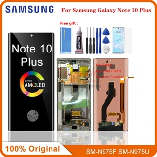 หน้าจอสัมผัสดิจิทัล LCD 6.8 นิ้ว สําหรับ Samsung Galaxy note 10 Plus N975 N975F note10 Plus note 10Plus