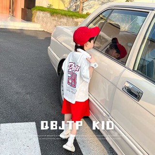 พร้อมส่ง เสื้อยืดแขนสั้น กางเกงขาสั้น ลําลอง สไตล์เกาหลี ญี่ปุ่น เหมาะกับฤดูร้อน สําหรับเด็กผู้ชาย และเด็กผู้หญิง 2023