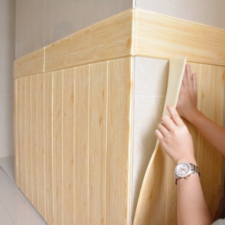 ลายไม้ 3d วอลเปเปอร์ติดผนัง สติกเก มีกาวในตัว สำหรับห้องนอน ห้องนั่งเล่น wallpaper ติดผนัง กันน้ำ คุณภาพสูง สําหรับติดตกแต่งผนังบ้าน
