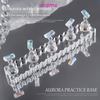 Aroma ชั้นวางเล็บปลอม แบบแม่เหล็ก ออโรร่า สําหรับโชว์เล็บผู้หญิง