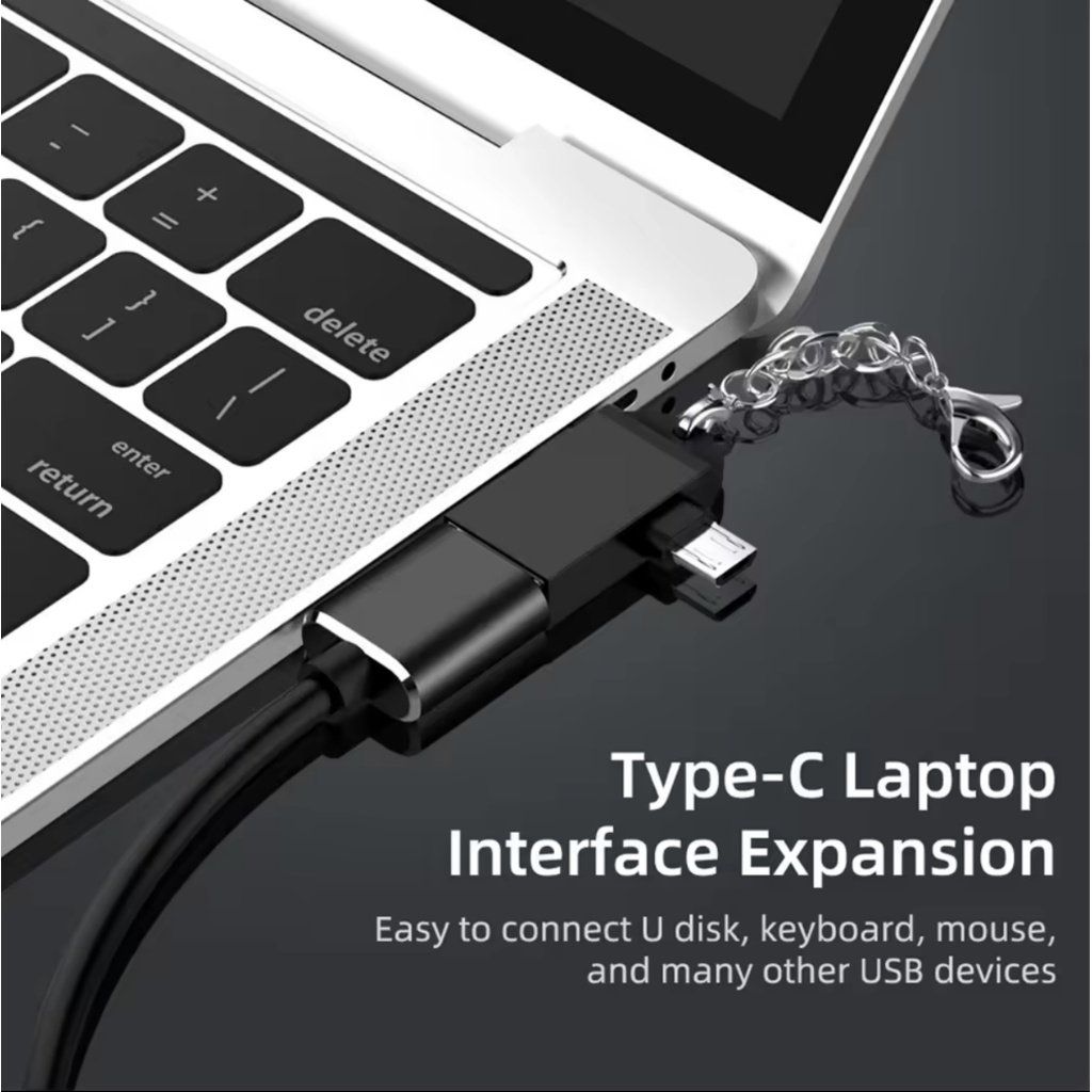 atowin-อะแดปเตอร์แปลง-type-c-micro-2-in-1-otg-สําหรับ-oppo-xiaomi-micro-usb-c-เป็น-usb3-0