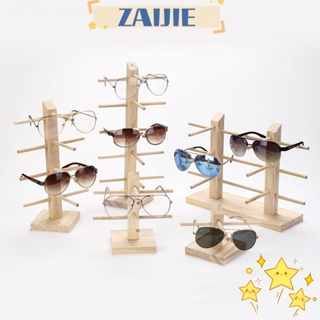 (All in stock)Zaijie ชั้นวางแว่นตา แว่นกันแดด แบบไม้ หลายชั้น ประหยัดพื้นที่ สําหรับบ้าน
