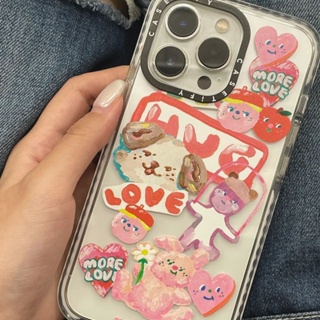 Pink Cute Stickers Bear Phone Case for Iphone13promax Apple Xsmax Phone Case for iphone 7/8Plus Drop-Resistt