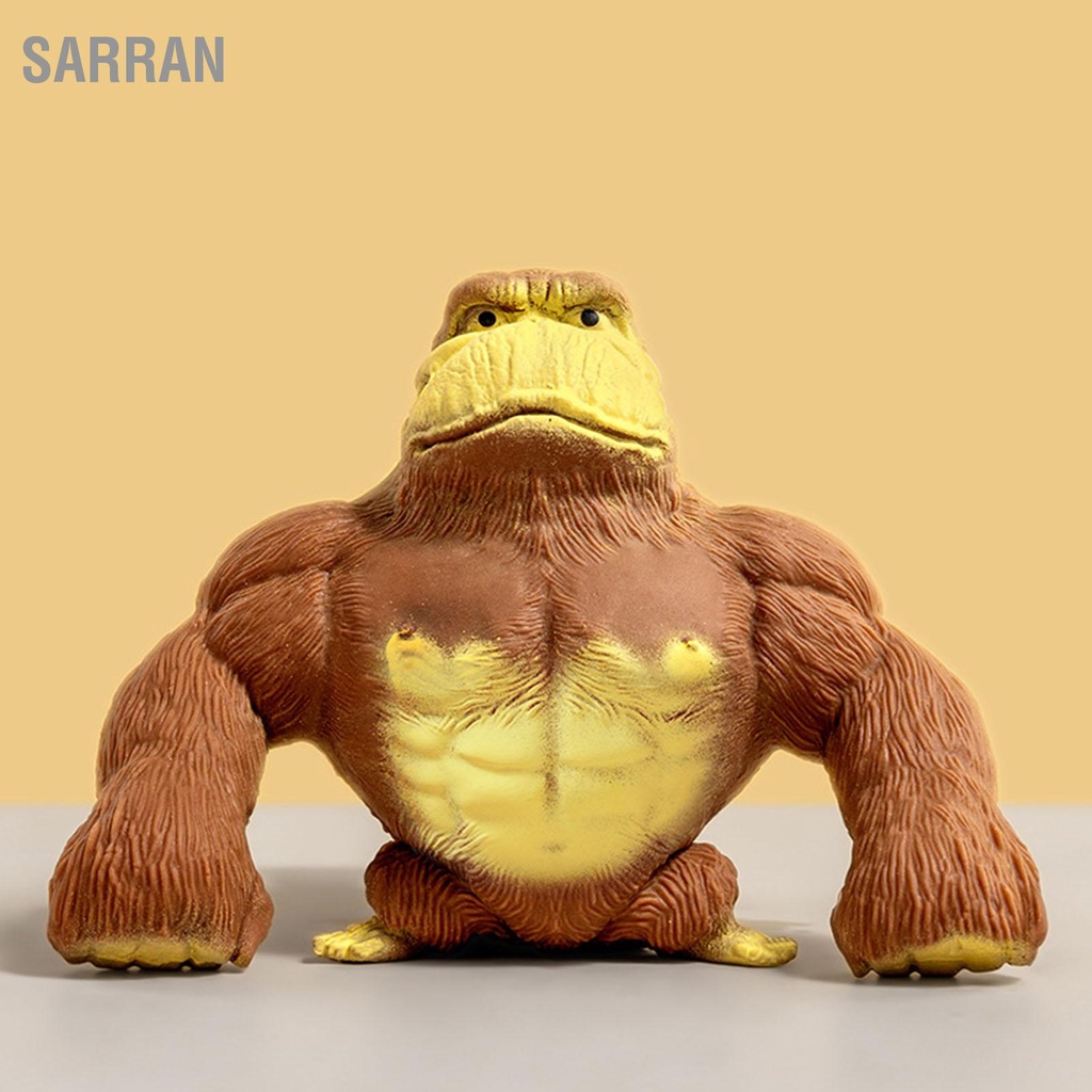 sarran-ลิงคลายของเล่นยางยืดสนุกอะนิเมะรูปตุ๊กตาที่น่าสนใจของเล่นบีบอัดลิง-13-11-6cm