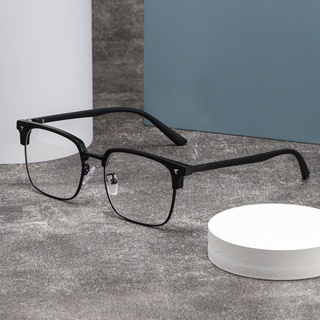 ใหม่แว่นตาป้องกันรังสีสำหรับผู้ชายสายตาสั้นแว่นตากรอบสี่เหลี่ยมแฟชั่นลบแว่นตา 0°to-4.0°