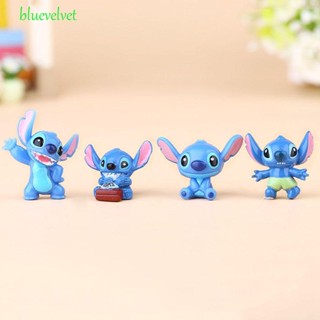 Bluevelvet ตุ๊กตาฟิกเกอร์ Stitch น่ารัก ของเล่นสําหรับเด็ก 12 ชิ้น ต่อชุด