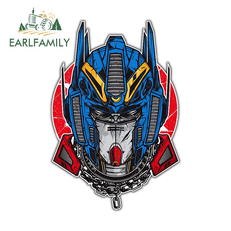 earlfamily-สติกเกอร์ป้องกันรอยขีดข่วน-ลายกราฟฟิตี้-transformer-13-ซม-x-8-8-ซม-สไตล์ญี่ปุ่น-สําหรับตกแต่งรถยนต์-รถจักรยานยนต์