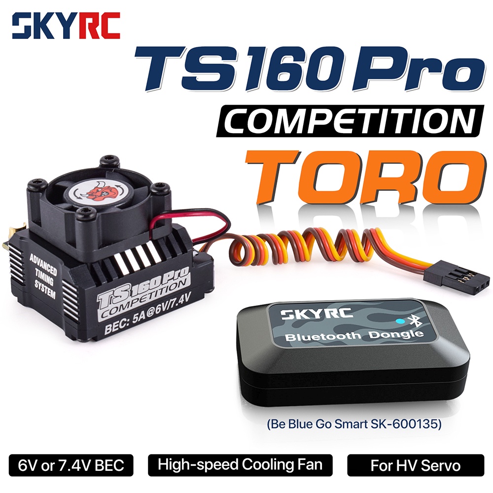 Skyrc TORO TS160 160A เซนเซอร์ไร้แปรงถ่าน ESC พร้อม 6V 7.4V