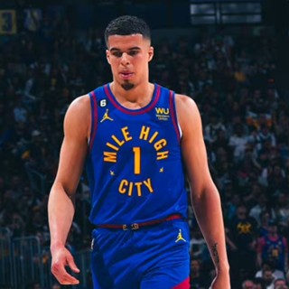 พร้อมส่ง No.1 Michael Porter Jr. เสื้อกีฬาบาสเก็ตบอล แขนกุด ลายทีม Denver Nuggets 22-23 Season สําหรับผู้ชาย