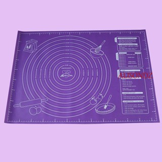 ALISONDZ 45x60cm Silicone Baking Mat With Scale Fondant Mat Rolling Dough Pad Purple Pastry Tools Kitchen Gadgets Kitchen Tools Useful Baking  Accessories/Multicolor