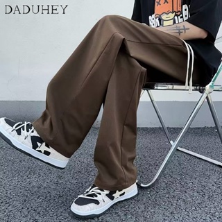 DaDuHey🔥 Summer Thin Fashion Loose Casual Pants Mens 2023 Hong Kong Style Trendy All-Match Draping Straight Pants